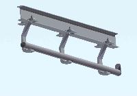 Round-bar railway